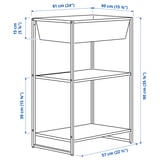 Illustration with measurements for the product: JOSTEIN.