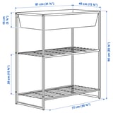Illustration with measurements for the product: JOSTEIN.