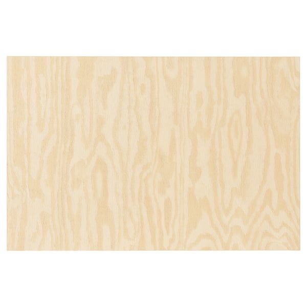 KALBÅDEN door in natural pine wood, rectangular, framed with edge bands.
