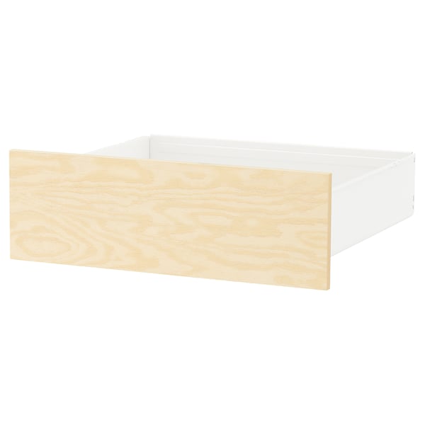 Ikea KALBÅDEN, white pine drawers, rectangular, modern.