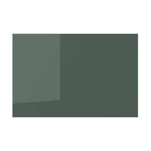 KALLARP greenish-gray high-gloss kitchen cabinet door.