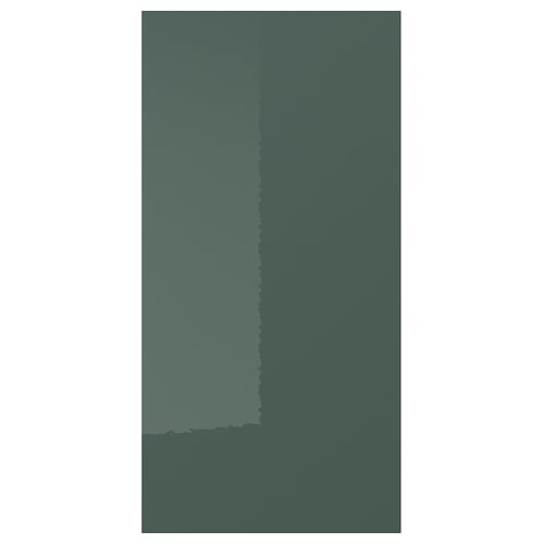 KALLARP green kitchen cabinet with glossy finish.