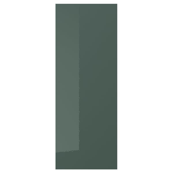 KALLARP high-gloss green kitchen door, rectangular, recycled plastic, sleek modern design.