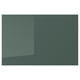 KALLARP high-gloss drawer fronts: sleek, modern, grey-green, recycled plastic, rectangular.