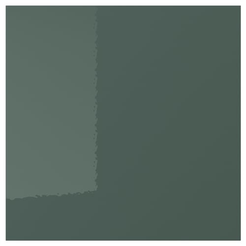 KALLARP high-gloss grey-green drawer fronts; sleek, modern, rectangular with glossy finish.