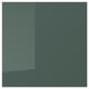KALLARP high-gloss grey-green drawer fronts; sleek, modern, rectangular with glossy finish.