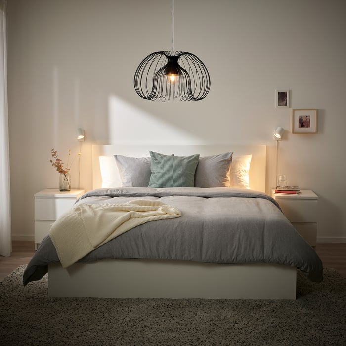 KALLFRONT / HEMMA pendant lamp, black, 52 cm - IKEA