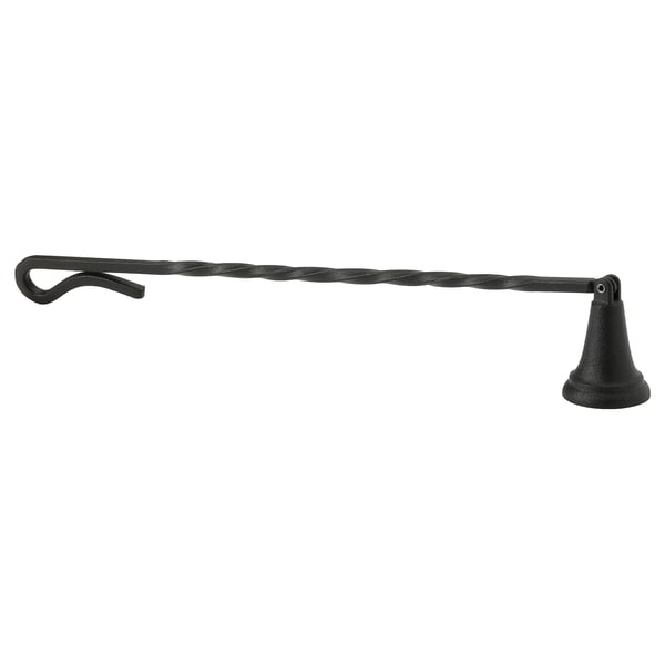 KÖRSBÄRSTRÄD black candle snuffer, twisted steel handle, aluminum base.