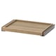 KOMPLEMENT pull-out tray. Light wood, rectangular, simple design. Ideal for wardrobe organization.