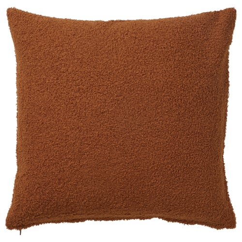 KRYDDBUSKE Cushion cover, brown-red, 50x50 cm