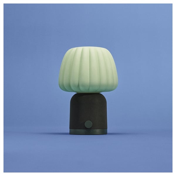 KULGLASS Bluetooth speaker lamp, dark green