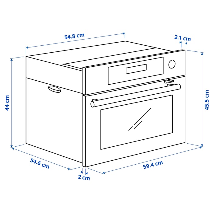 KULINARISK Steam oven, stainless steel IKEA