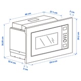 Illustration with measurements for the product: LAGAN.