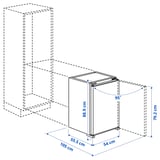 Illustration with measurements for the product: LAGAN.
