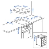 Illustration with measurements for the product: LAGAN.