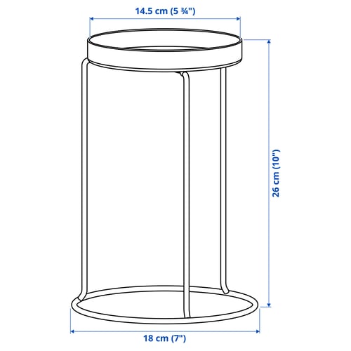 Illustration with measurements for the product: LÅNGNÄBB.