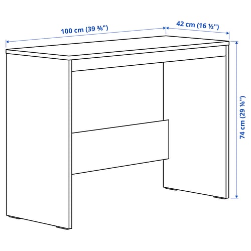 Illustration with measurements for the product: LASTARE.