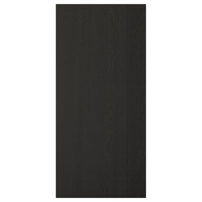 LERHYTTAN black kitchen door, wooden, rectangular, traditional style