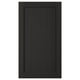 LERHYTTAN dark wood cabinet door, solid ash frame, beveled edges,ash veneer panel.