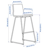 Illustration with measurements for the product: LILLÅNÄS.