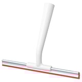 A white LILLNAGGEN squeegee with a red blade, featuring a beveled handle and an anodized aluminum body.