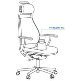Illustration with measurements for the product: LÖPARBANA.