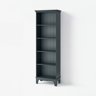 LOMMARP Bookcase, dark blue-green, 65x199 cm