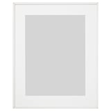 A sleek, silver LOMVIKEN picture frame with a thin metal edge, designed to enhance photos safely and stylishly.