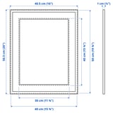 Illustration with measurements for the product: LOMVIKEN.