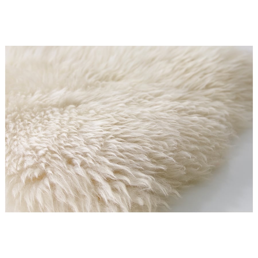 LUDDE Sheepskin, white IKEA