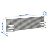 Illustration with measurements for the product: MANDAL.