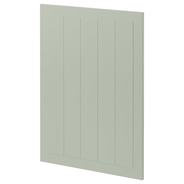 METOD kitchen cabinet in green, paneled style, rectangular, light material.