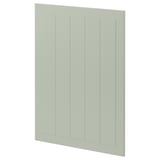 METOD kitchen cabinet in green, paneled style, rectangular, light material.