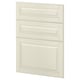 METOD kitchen cabinet in off-white with beveled edges.