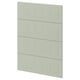 METOD kitchen panel in green with square shapes and flat surface.