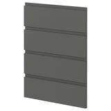 Dark grey METOD kitchen drawers, sleek design with integrated handles.
