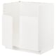 METOD white cabinet, sleek modern design, built-in ready, durable fiberboard and steel construction.