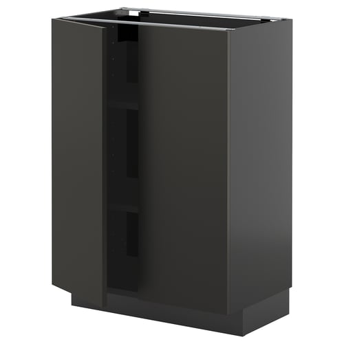 Black modern kitchen cabinet