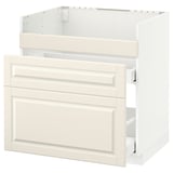 METOD off-white kitchen cabinet, traditional design.