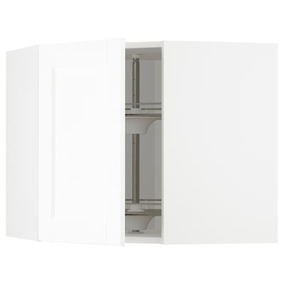 Ikea METOD white kitchen unit with metallic components.