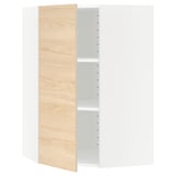 METOD kitchen unit in light wood, minimalist design, three shelves, adjustable.