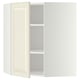 METOD kitchen: off-white cabinet with adjustable shelf.