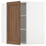 Open cabinet door showing shelves.