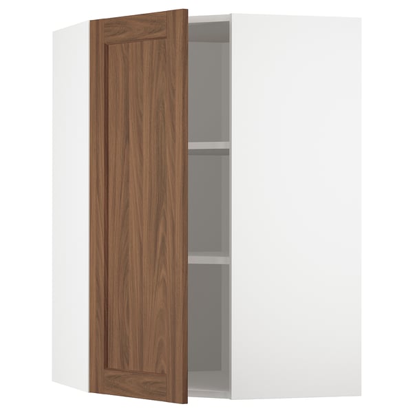 Ikea METOD walnut kitchen cabinet, corner unit.