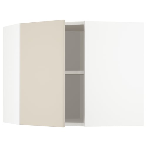 METOD kitchen unit, beige, square, with adjustable shelf.