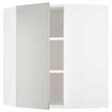 METOD kitchen unit, light grey, modern design, 3 shelves.