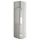 Ikea METOD kitchen unit, grey, tall, three compartments, two shelves.