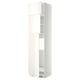 White METOD tall kitchen cabinet, sleek design with adjustable shelf.
