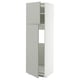 METOD High cabinet for fridge w 2 doors