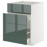 METOD / MAXIMERA Base cab f sink+3 fronts/2 drawers